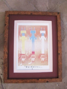 R C Gorman, Yei be Chei Framed Navajo Gallery print - Picture 1 of 4