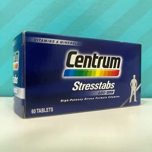 Centrum Stresstabs 600 Zinc Vitamins Minerals High Potency Stress Formula Health - Picture 1 of 13
