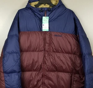 MARMOT GUIDES 700 DOWN HOODY PARKA WINTER JACKET INSULATED WINE BLUE (SIZE 4XLT) - Picture 1 of 17