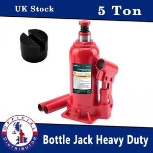 5 Ton Hydraulic Bottle Jack Manual High Lifting Ram Automotive Car Van Repair - Picture 1 of 6
