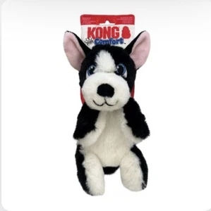 Kong Comfort Pups two in one toys Boss, Small soft squeaky dog toy - Picture 1 of 4