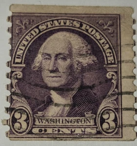 Vintage Rare 1932 US 3 Cent George Washington Stamp | Purple / Violet - Picture 1 of 3