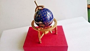 6 Zoll Edelstein Kugel Halbedelsteine (mit vergoldetem Ständer). Boxed - Bild 1 von 9