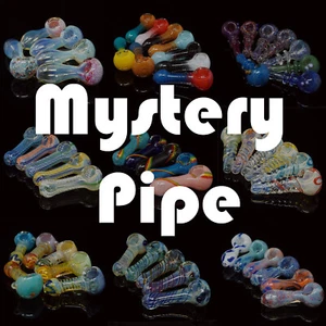 Mystery handgefertigte Glücksgefühl 3 bis 3,5 Zoll Rauchschale Glaspfeife - US-Verkäufer - Bild 1 von 1