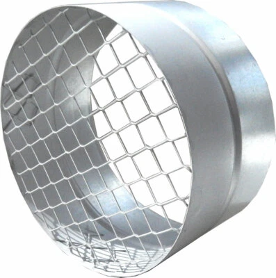 MARKENLOS Muffe NW 100-315mm für Rohrlüfter mit Berührungsschutz Schutzgitter