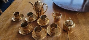 Japan Gold Over Porcelain Teapot set. - Picture 1 of 2