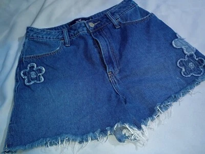 Pantalones Cortos Vaqueros HOLLISTER Ultra Alto Tiro De Colección Relax MAMÁ 3" Flor Talla W25 Foto 1 de 4