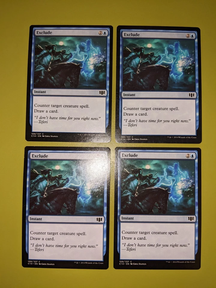 Exclude x4 Commander 2014 4x Playset Magic the Gathering MTG - Image 1 of 1