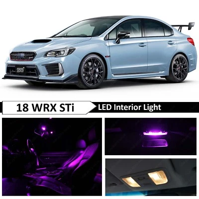 10x bombillas LED interiores completos púrpura para Subaru Impreza WRX STi 2019 2018 Foto 1 de 4