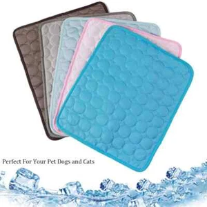 Pet Cooling Mat Dog Cat Sleeping Pad Cool Ice Silk Moisture-proof Mattress Cold - Picture 1 of 25