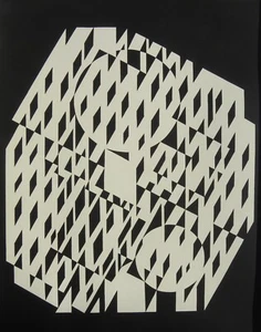 Victor VASARELY (Pécs 1906-Paris 1997) NETHE Serigrafia cm36x29 Editions Griffon - Picture 1 of 7