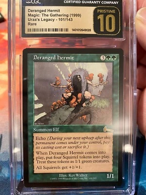 MTG Urzas Legacy Deranged Hermit CGC Pristine 10, Black Label - Image 1 of 3