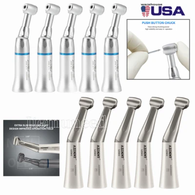 AZDENT /Joydental Dental Low Slow Speed Handpiece Contra Angle Push Button