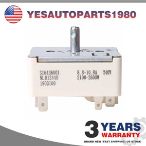 Range Large Surface Element Switch Replacement For Frigidaire 316436001 1155395 - Picture 1 of 19