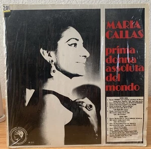 MARIA CALLAS LP: Prima Donna Assoluta del Mondo Volume 1 - LEGENDARY LR-111 - Imagen 1 de 8