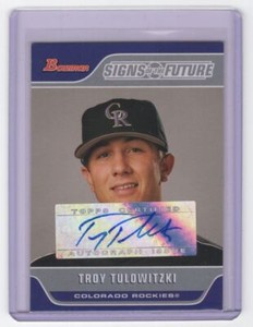 2006 Bowman Signs of the Future Troy Tulowitzki RC Auto Colorado Rockies #SOF-TT