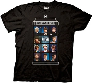 Doctor Who 50 Years, 11 Doctors Adult T-Shirt - Official Science-Fiction Series  - Picture 1 of 1