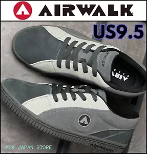 AIRWALK ONE AWC1003 SS25 Gray Suede Sneakers Limited 90's Reprint Japan US9.5 - Picture 1 of 5