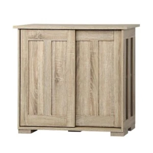 Sideboard with Sliding Doors Wooden - Picture 1 of 7