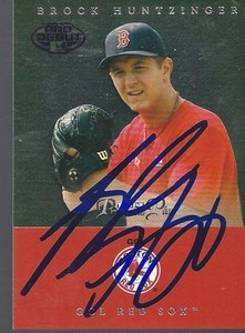 Oakland Athletics BROCK HUNTZINGER Signed TriStar Card