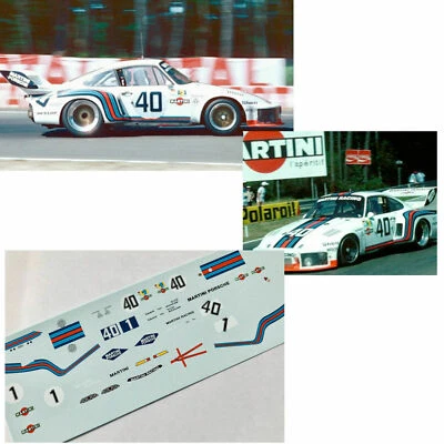 abziehbilder 1/43 porsche 935 turbo le Mans 1976 MARTINI RACING - Immagine 1 di 2