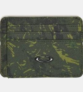 Oakley Men's Ellipse Card Wallet Tiger Camo Green Double Sided F0S901503-9ZQ - Picture 1 of 5