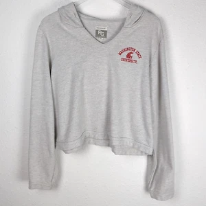 Redshirt WSU Cropped Sweatshirt XL Gray Hoodie - Picture 1 of 12
