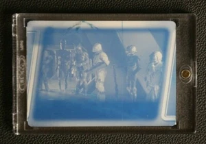 💎2021 TOPPS STAR WARS BOBA FETT 1/1 MANDALORIAN BOUNTY HUNTER PRINTING PLATE💎 - Picture 1 of 2