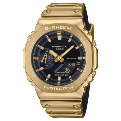 Orologio CASIO G-SHOCK GM-2100YMG-9AER Silicone Gold Dorato Nero Sub 200mt - Immagine 1 di 4