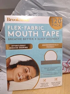 120pcs Strip Mouth Tape Brookstone Gentle for Better Nose Improved Breathing - Picture 1 of 6