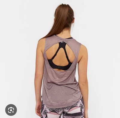 Women's | Nike Breathe Running Cut Out Back Tank Top Size Large Lavender Lilac - Image 1 of 4