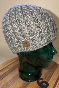 NWOT COAL GRAY HEAVY CABLE KNIT BEANIE   OSFM, . #6 - Picture 1 of 3