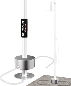 Edelstahl Rosette Gartendusche Warmwasser Kaltwasser AISI 304 Abdeckrosette Fuss - Bild 1 von 4