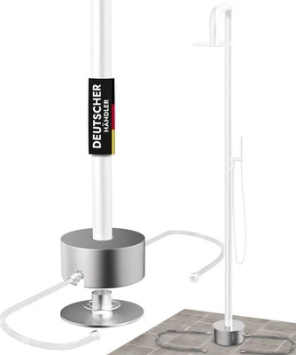 Edelstahl Rosette Gartendusche Warmwasser Kaltwasser AISI 304 Abdeckrosette Fuss - Bild 1 von 4