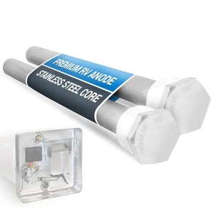 Asta anodica scaldabagno camper suburbano 9,25" 3/4" NPT magnesio confezione da 2 pezzi - Foto 1 di 6