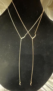 NWT Kendra Scott Jace Y Necklace Gold OR Rose Gold - You Choose - Picture 1 of 16