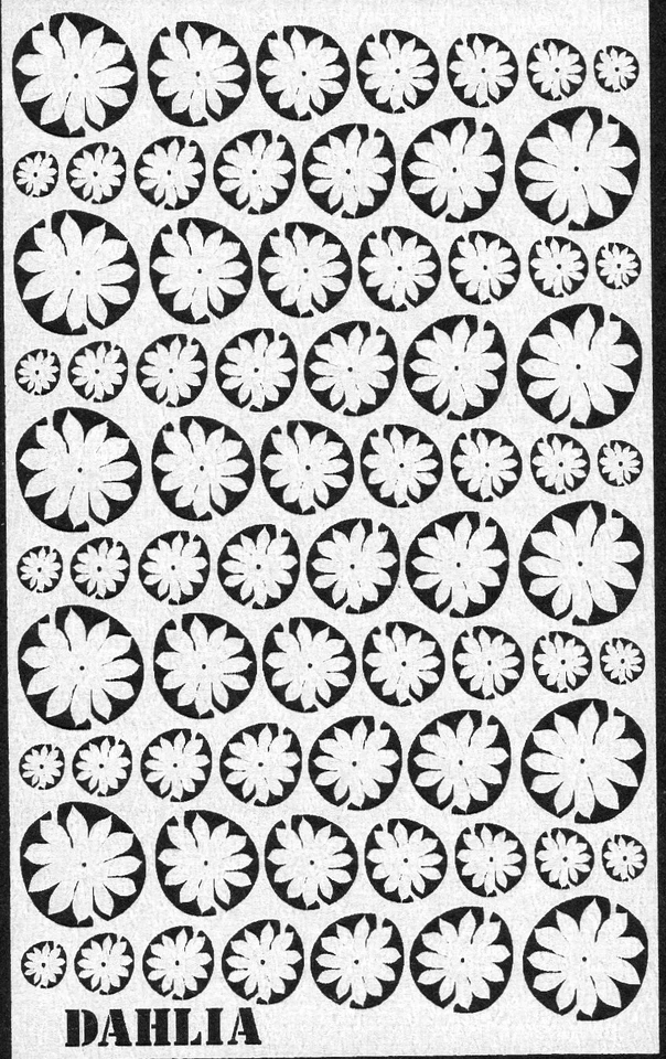 Dollhouse miniature DIY 1/12th scale laser cut Dahlia flowers