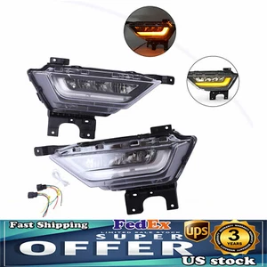 1Pair For 2021 2022 Ford F-150 Fog Lights w/ Turn Signals Daytime Running Lights - Picture 1 of 23