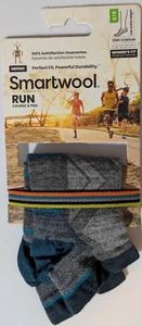 SMARTWOOL RUN LOW ANKLE ZERO CUSHION GRAY SOCKS MEDIUM WOMEN 7-9.5, MEN 6-8.5 - Picture 1 of 1