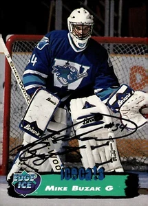 Mike Buzak - Signed 1995-96 Collector's Edge Ice Card #81 - Picture 1 of 2