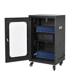 Mobile Storage Cart, Locking Laptop and Tablet Charging Station, up to 14 inch - Picture 1 of 9