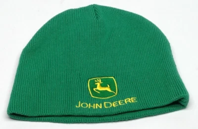 John Deere Winter Hat | Green with Yellow Logo and Lettering | Youth 4-10 Foto 1 de 4