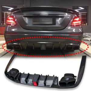 Real Carbon Rear Bumper Diffuser Lip Fit For 2021-2024 MB E-Class W213 E63 - Picture 1 of 12
