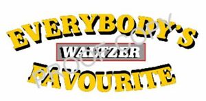 Pair of fairground lorry waterslide decals EVERYBODY'S FAVOURITE WALTZER
