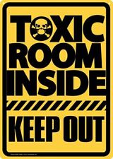 Toxic Room Inside Keep Out 8.5 x 11 inch metal tin sign