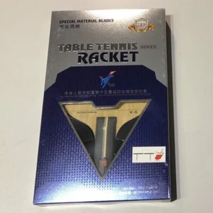 729 Tischtennis Tischtennis Aramid Carbon Blade V-6 (Arylat) im FL Griff - Bild 1 von 2