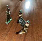 Vtg (1940?S), Lot Of 3 Barclay Manoil Metal Soldiers, G+ Cd, Orig. Family Owner