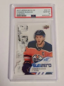 POP 1 - 2017-18 Upper Deck Ice Subzero #SZ-37 Connor McDavid PSA 10 - Picture 1 of 2