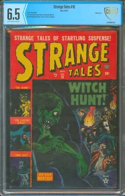 Strange Tales #18 ⭐ CBCS 6.5 ⭐ Russ Heath Golden Age Horror PCH Atlas Comic 1953 - Image 1 of 3