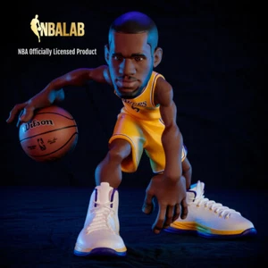 2022 smALL-STARS NBA LEBRON JAMES LAKERS 12" FIGURE GOLD JERSEY WILSON BALL /500 - Picture 1 of 3